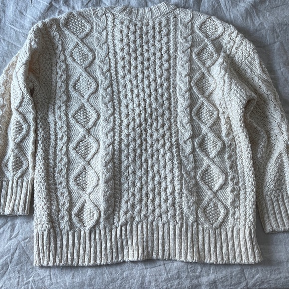 Madewell Cable-Knit Oversized Sweater size S - Picture 4 of 4